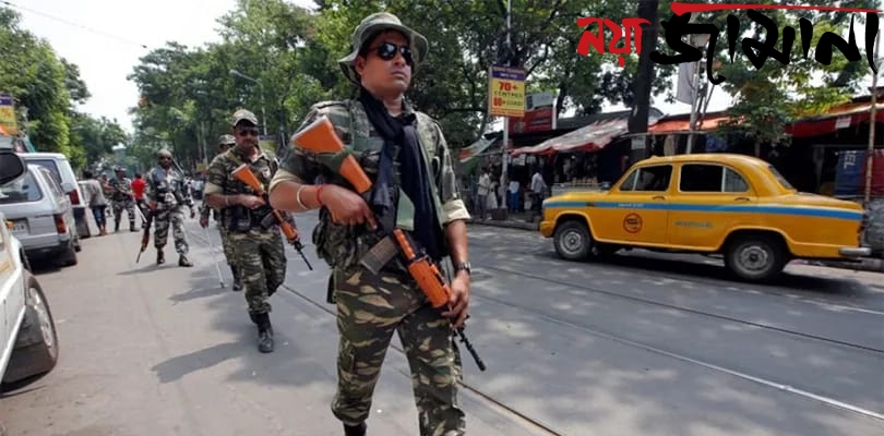 ভোট ঘোষণার আগেই বঙ্গে কেন্দ্রীয় বাহিনী