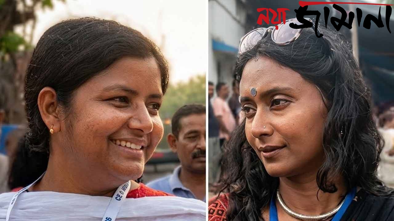 ভোটলুটের বদলে সৌজন্যের লড়াই : গঙ্গার দু’পারে নজর কাড়লেন মিনাক্ষী-দীপ্সিতা