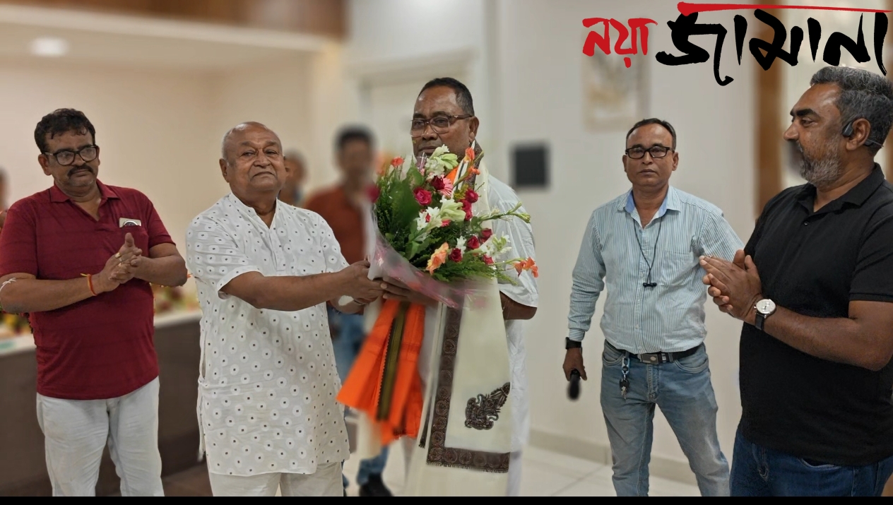 ময়নাগুড়ির নবনির্বাচিত বিধায়ককে সংবর্ধনা